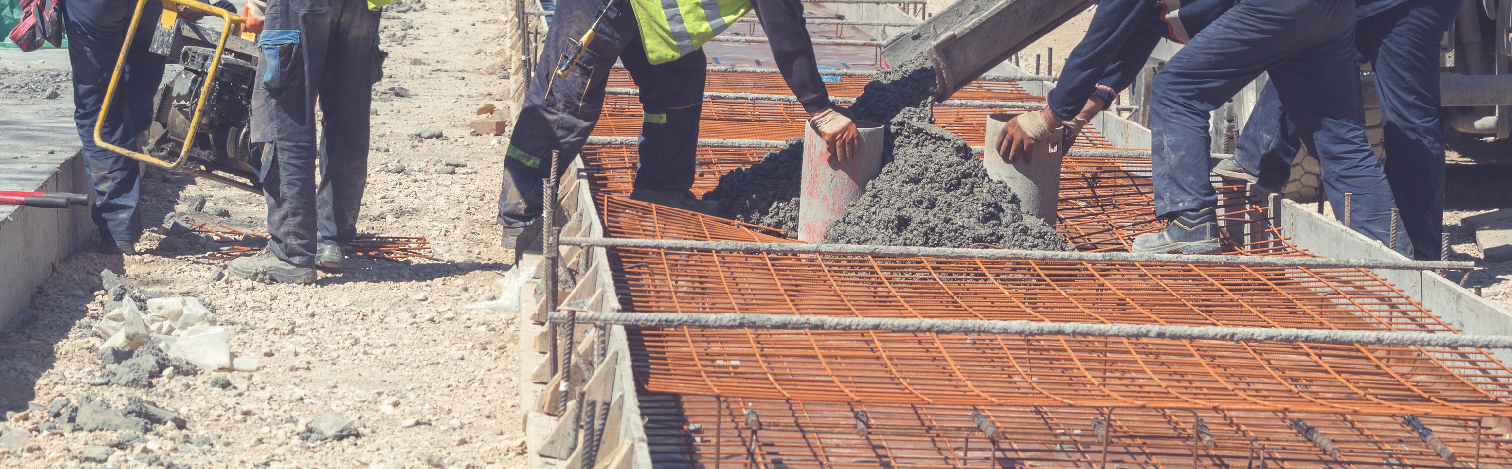 Construction Workers Performing Bridge Rehabilitation 