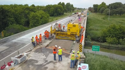 UHPC Deck Overlay on Bridge