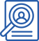 Magnifying Glass Over Paper Icon